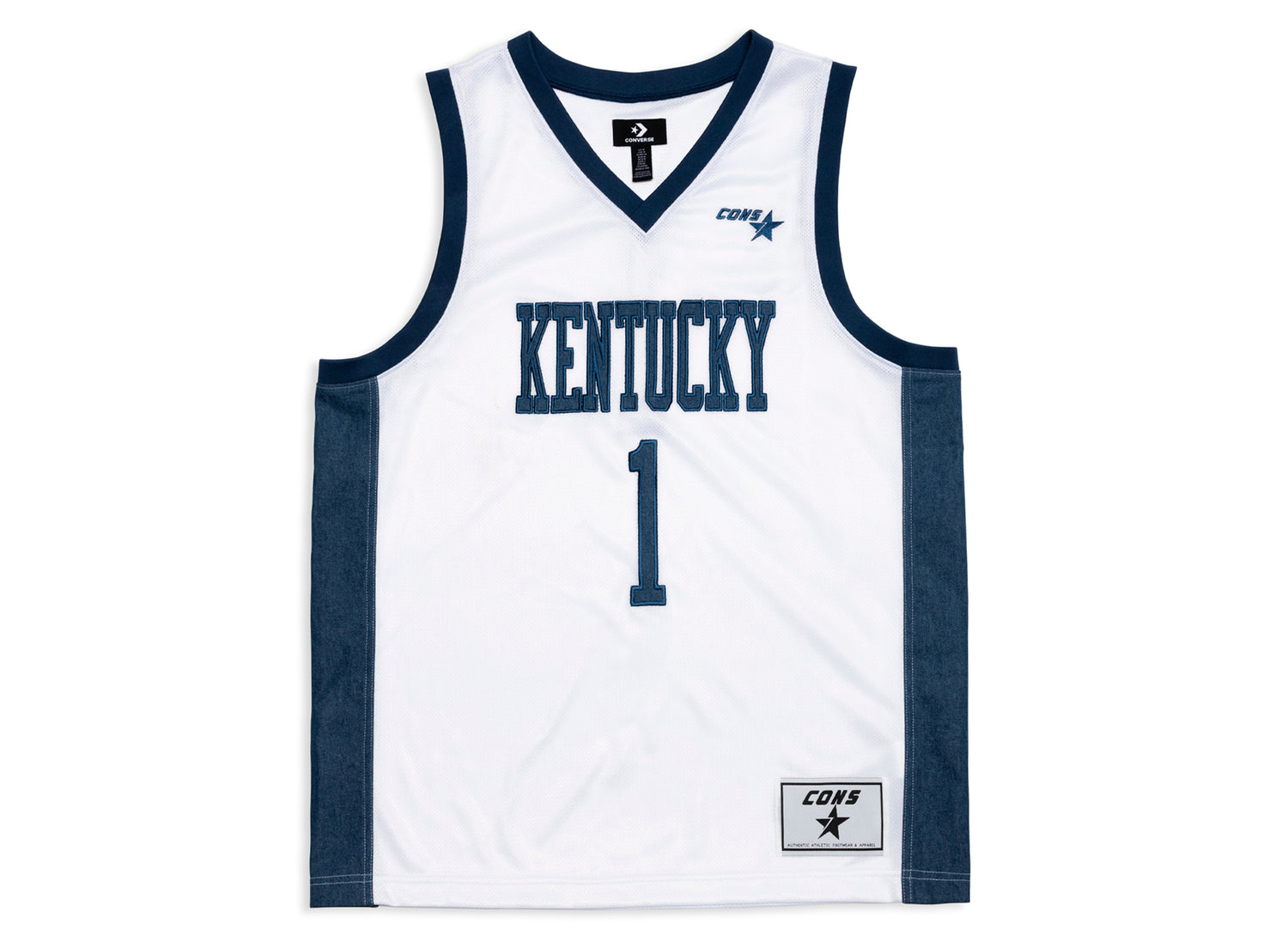 Converse University of Kentucky Basketball Denim Jersey in White
