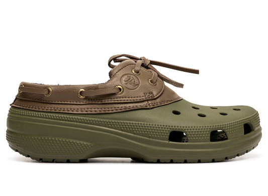 Crocs Classic Boat Shoe Army Green Walnut - Damaged