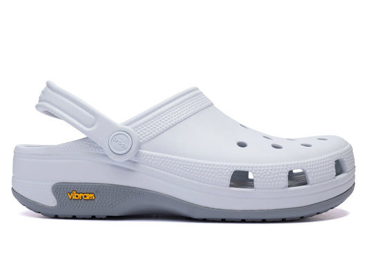 Crocs Classic EXP shoe in the Ski and Concrete colorway, grey men's footwear