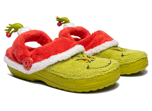 Crocs The Grinch Classic Lined Clog - Damaged