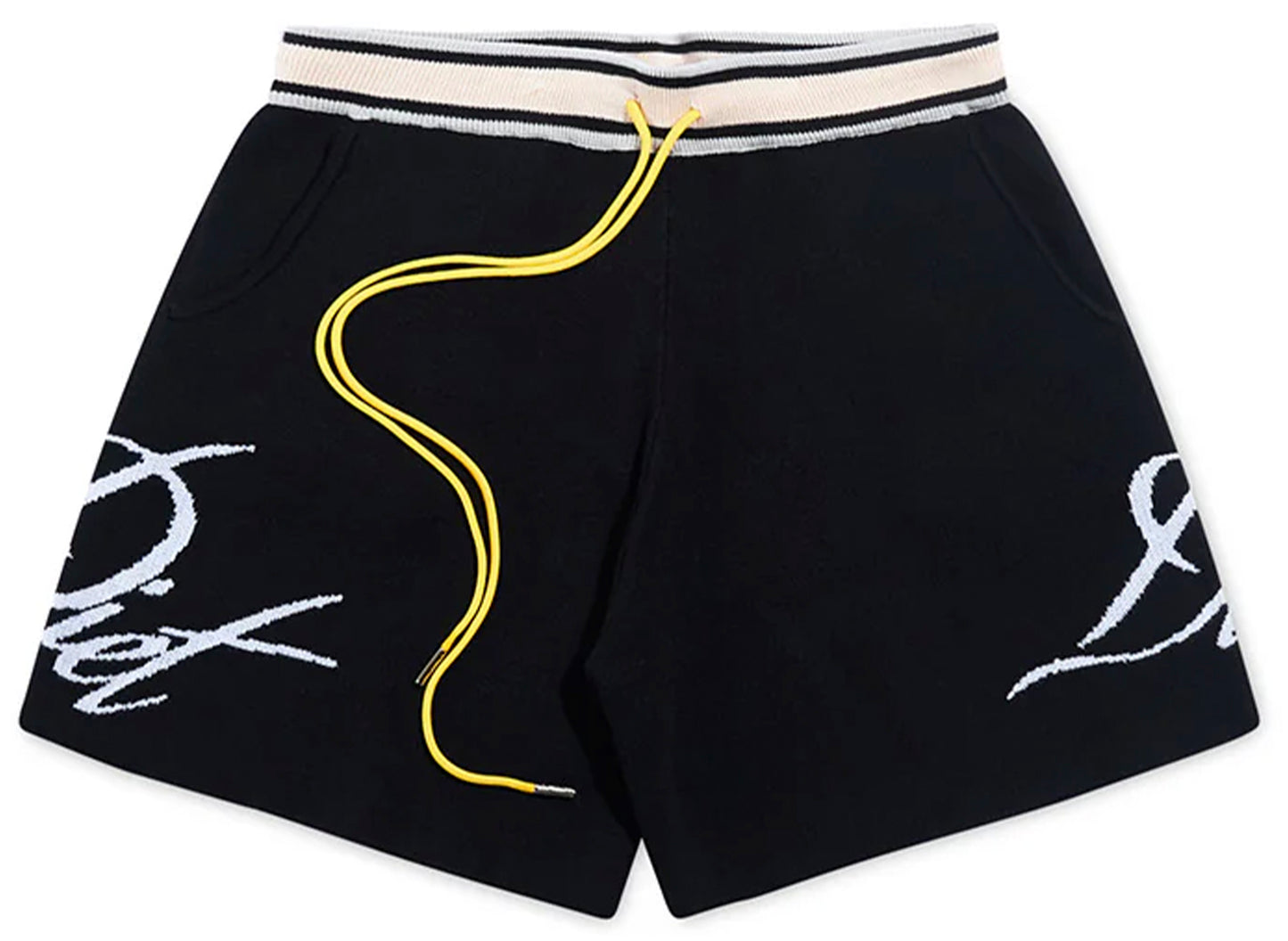 Diet Starts Monday Knitted Script Shorts in Black