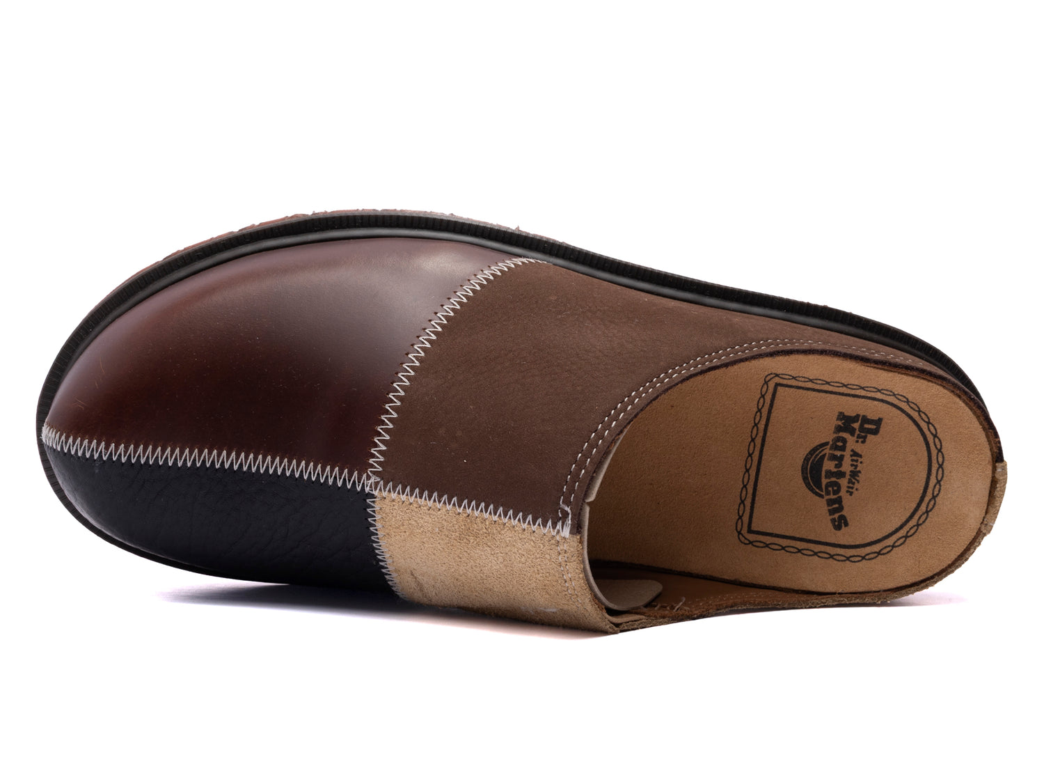 Dr. Martens San PWRK Mule in Butterscotch / Dark Brown — view 3