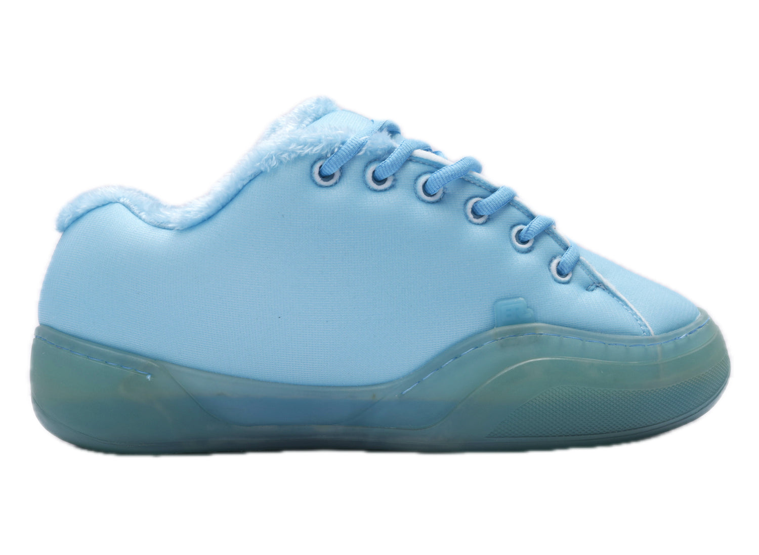 ERL Foam Vamp in Electric Blue, men's padded low-top sneaker, lateral view