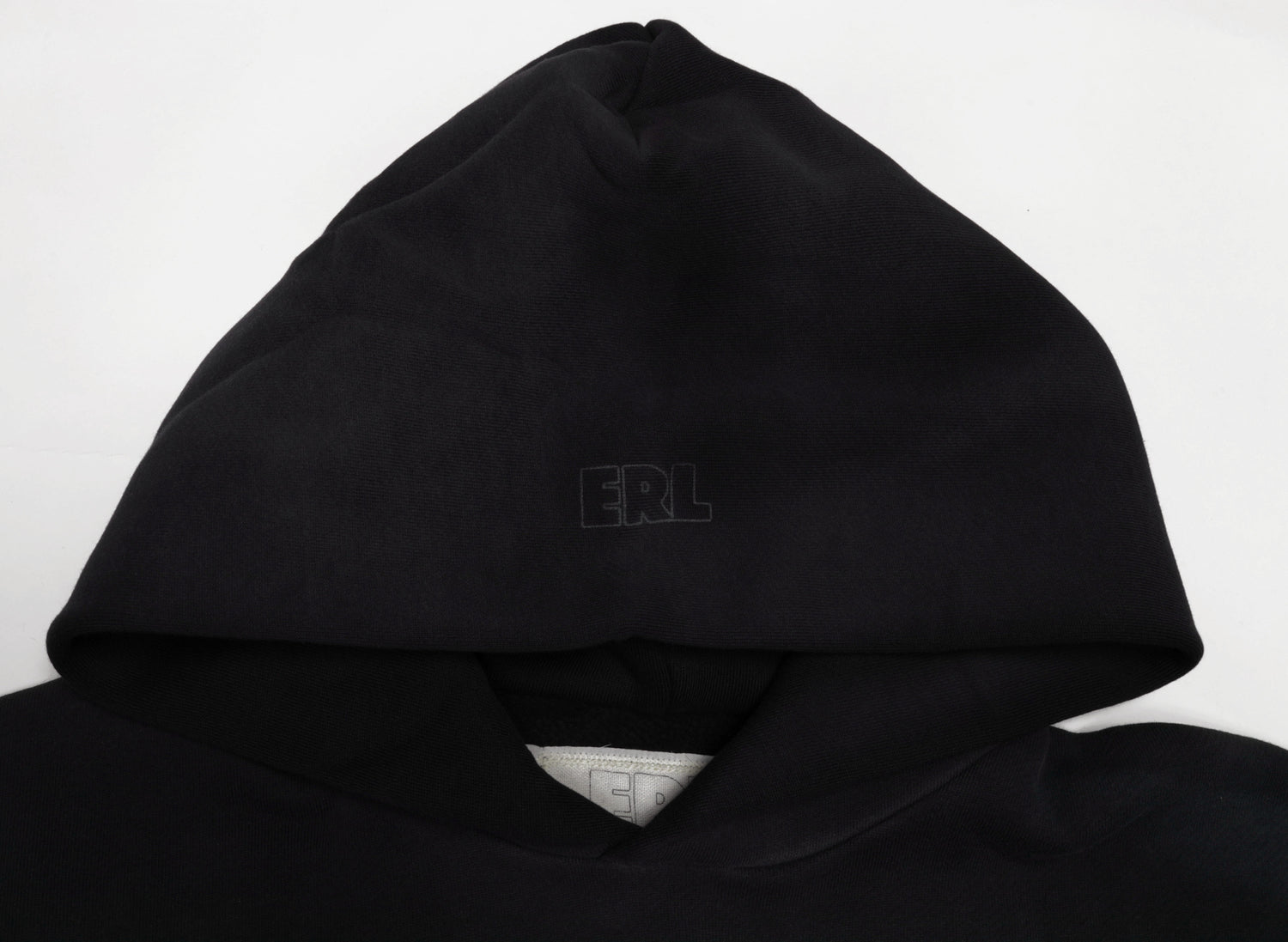 ERL Men's Money Hoodie in Black, men's cotton hooded sweatshirt, view 2