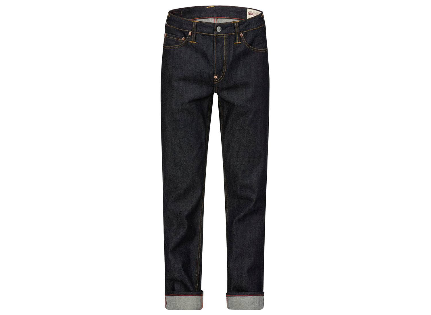 Evisu Deer & Seagull Embroidery Slim Fit Selvedge Denim Jeans