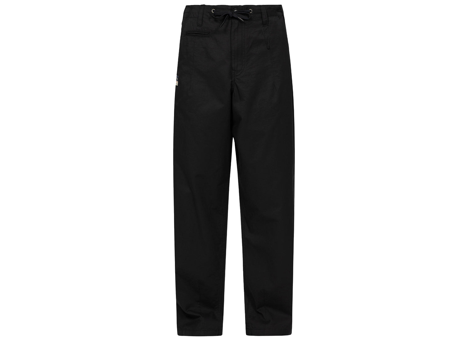 Evisu Seagull Embroidered Baggy Pants in Black