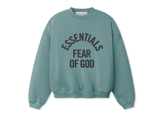 Fear of God Essentials Campus 90's Crewneck Sweatshirt 'Faded Coastal'