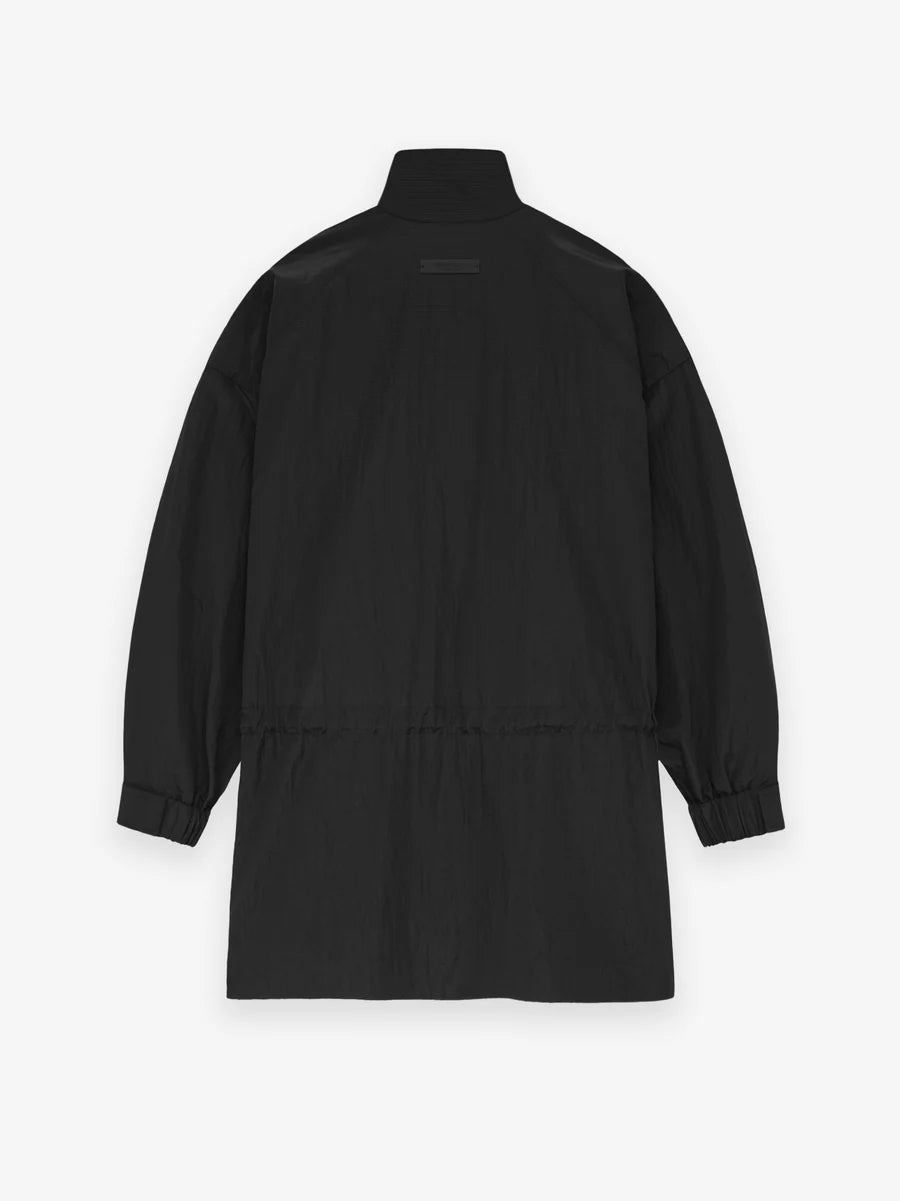Fear of God Essentials Ripstop Mockneck Anorak in Black - view 2