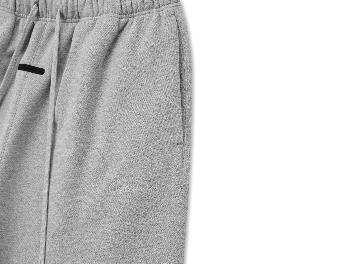 Fear of God Essentials Signature Classic Fit Flare Sweatpant 'Concrete Heather' — view 3