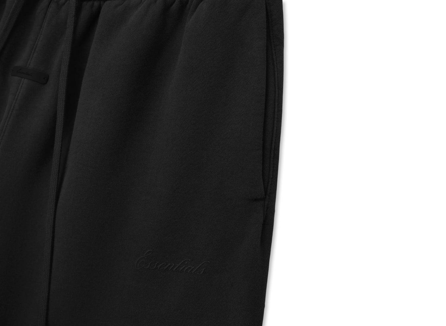 Fear of God Essentials Signature Classic Fit Flare Sweatpant 'Faded Black' — view 3