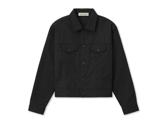 Fear of God Essentials Trucker Jacket 'Vintage Black'