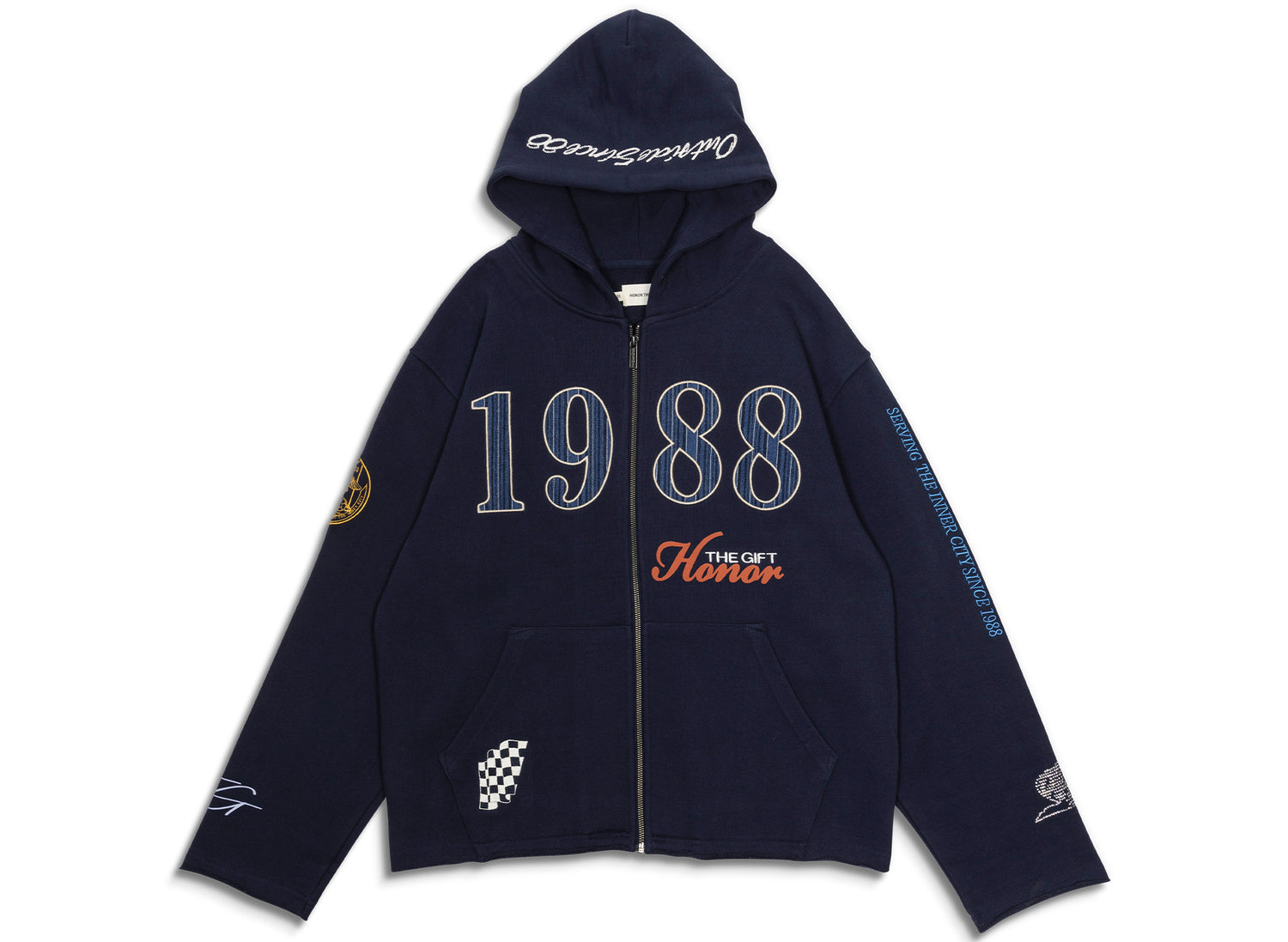 Honor the Gift Tattoo Zip Hoodie