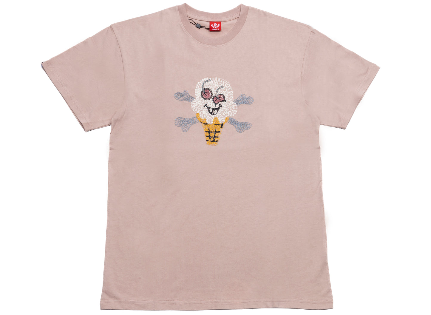 Ice Cream Cherry Face S/S Knit in Rose