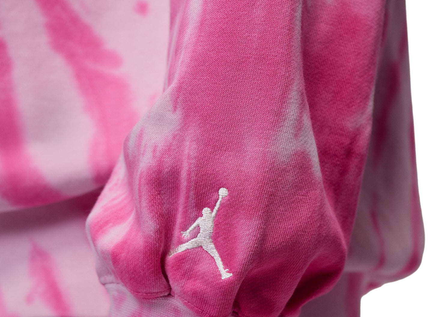 Jordan Brooklyn Fleece Tie-Dye Pullover Festival Hoodie in Iced Carmine — view 5