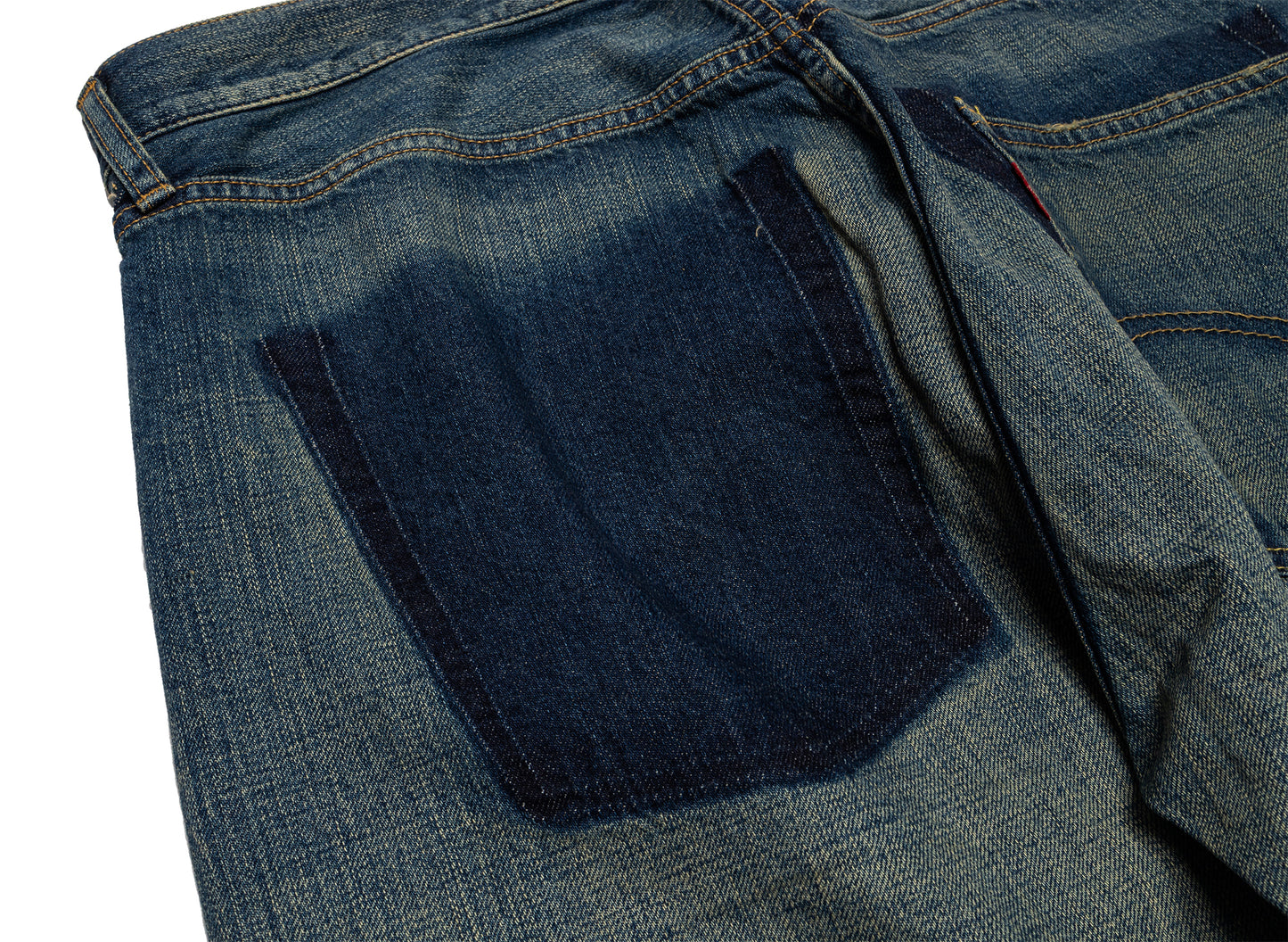 Pantalones vaqueros Junya Watanabe de mezclilla color índigo