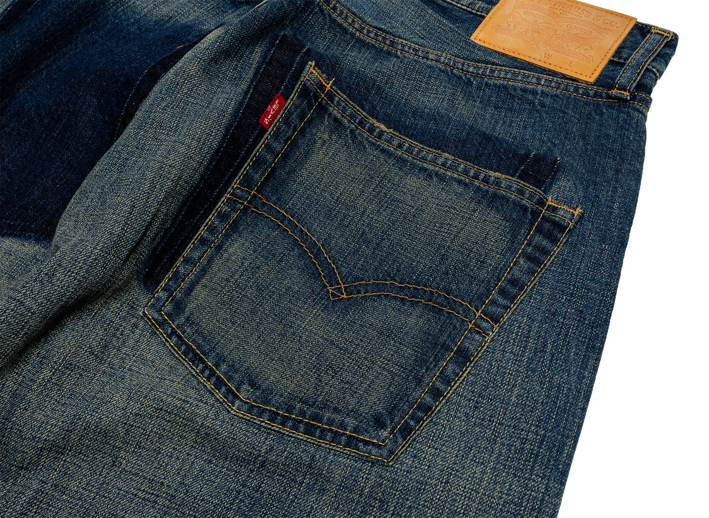 Pantalones vaqueros Junya Watanabe de mezclilla color índigo