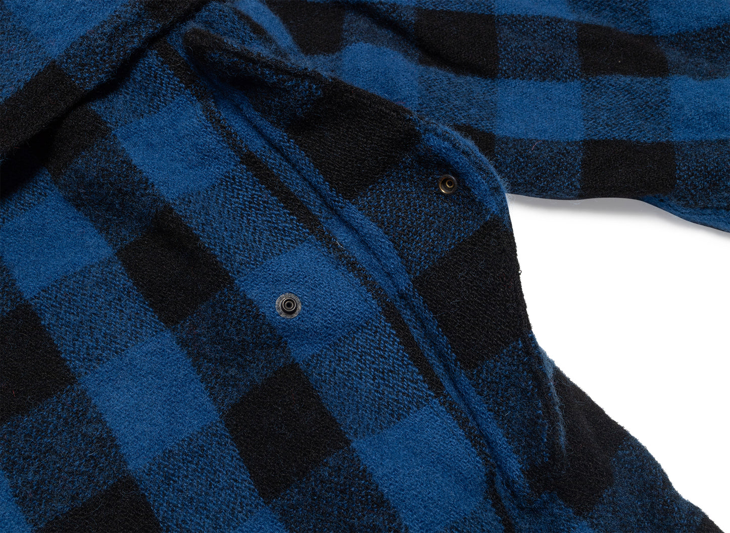 Junya Watanabe MAN Flannel Button Up Jacket in Blue