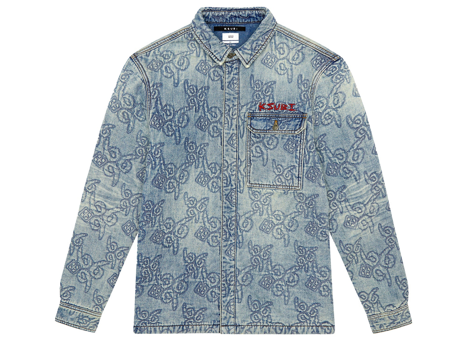 Ksubi x Juice WRLD 999 Quilted L/S Button-Up Shirt