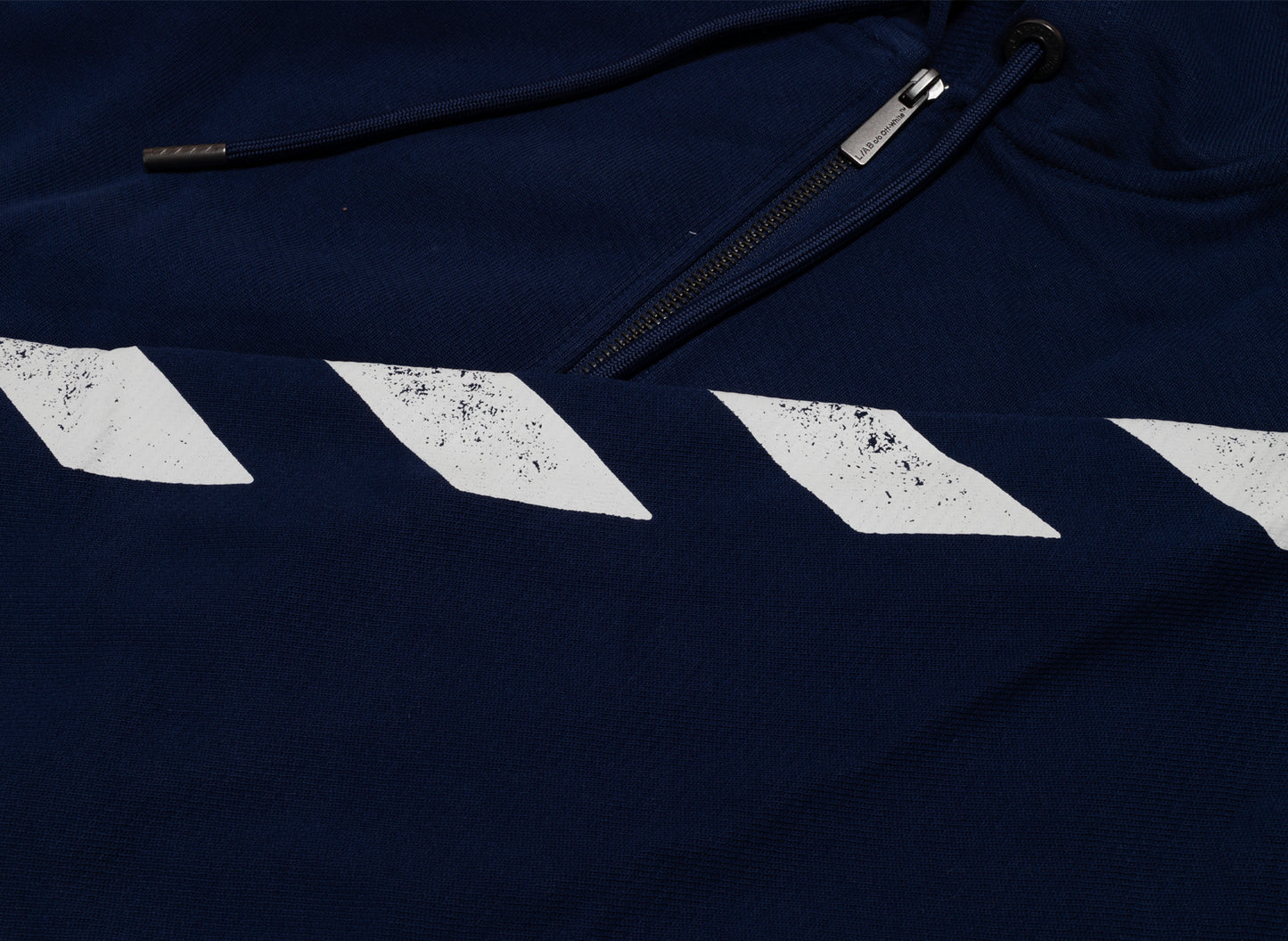 L/AB c/o Off-White™ Diag Full Zip Hoodie in Marine