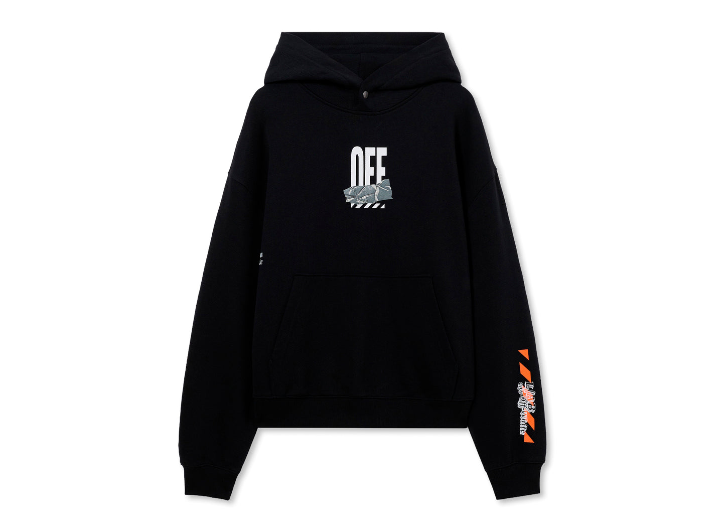 L/AB c/o Off-White™ Off Active Duct Tape Hoodie in Black