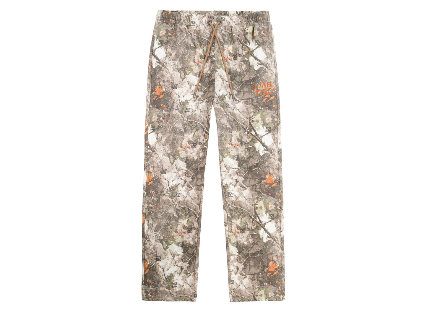 L/AB c/o Off-White Printed Camo Jogger, flat front view