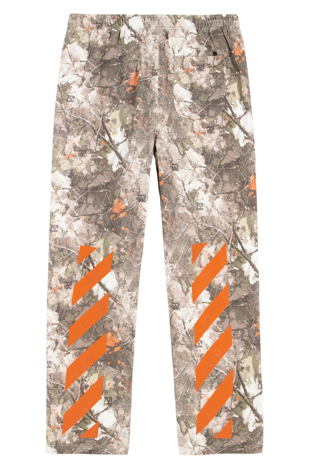 L/AB c/o Off-White Printed Camo Jogger, flat back view