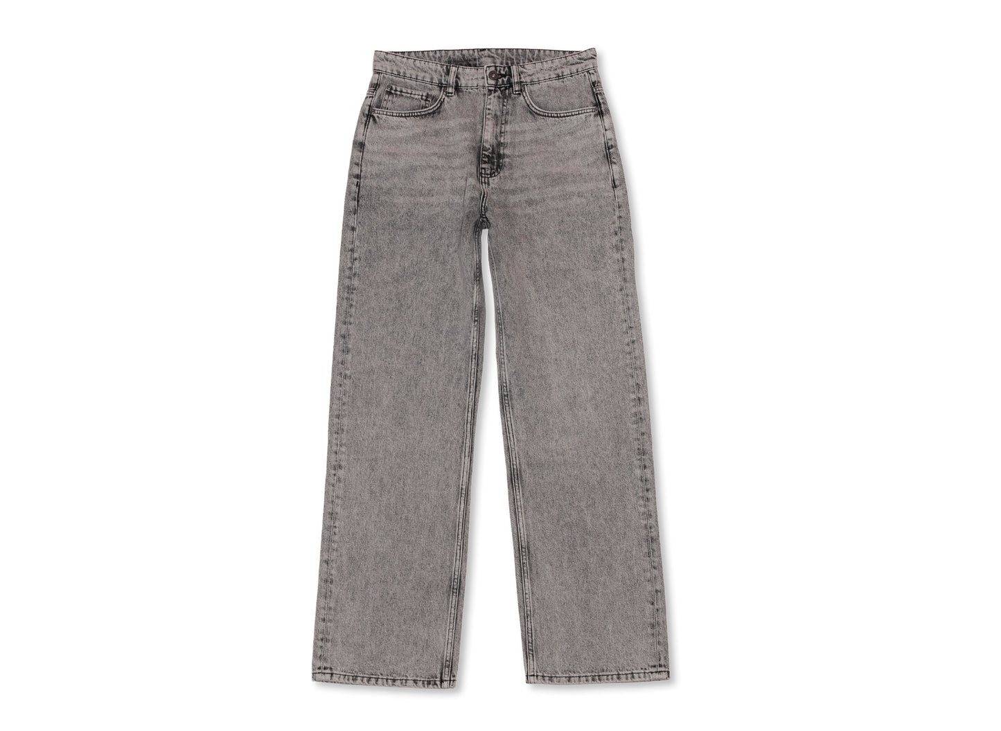 L/AB c/o Off-White™ Straight Fit Piped Denim in Smoke Fade