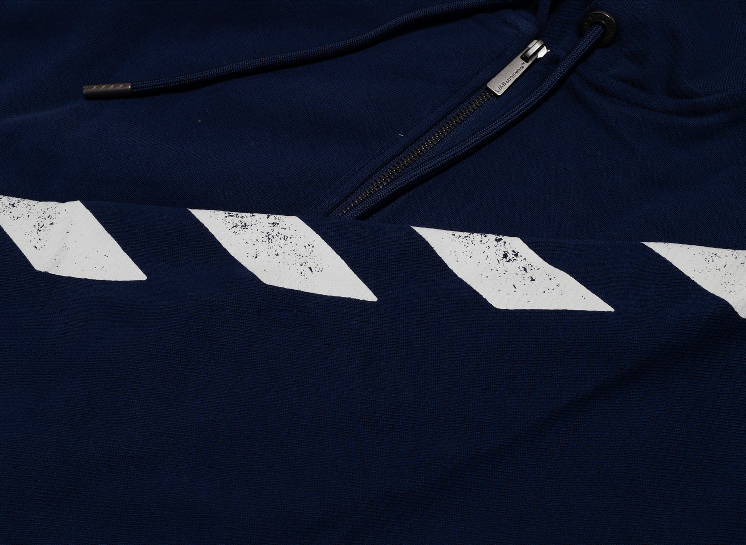 L/AB c/o Off-White™ Diag Full Zip Hoodie in Marine - view 4