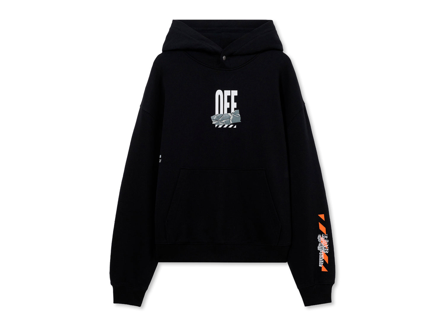 L/AB c/o Off-White™ Off Active Duct Tape Hoodie in Black
