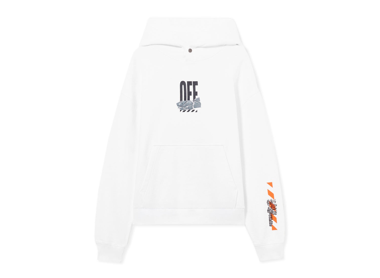 L/AB c/o Off-White™ Off Active Duct Tape Hoodie in White
