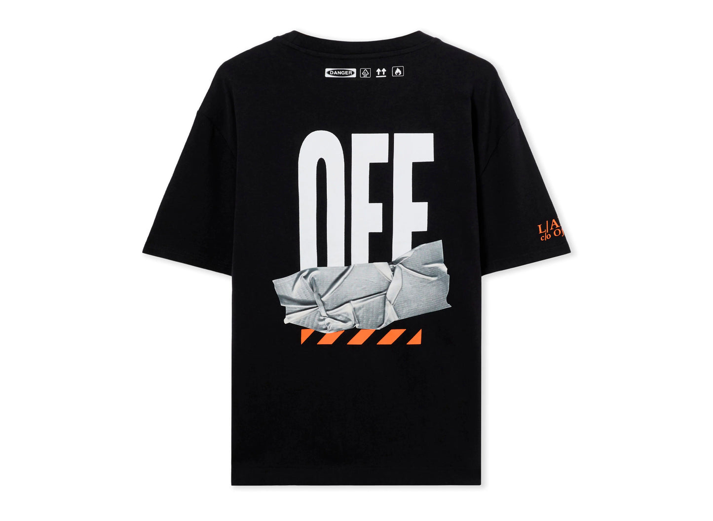 L/AB c/o Off-White™ Off Active Duct Tape Tee in Black - view 2