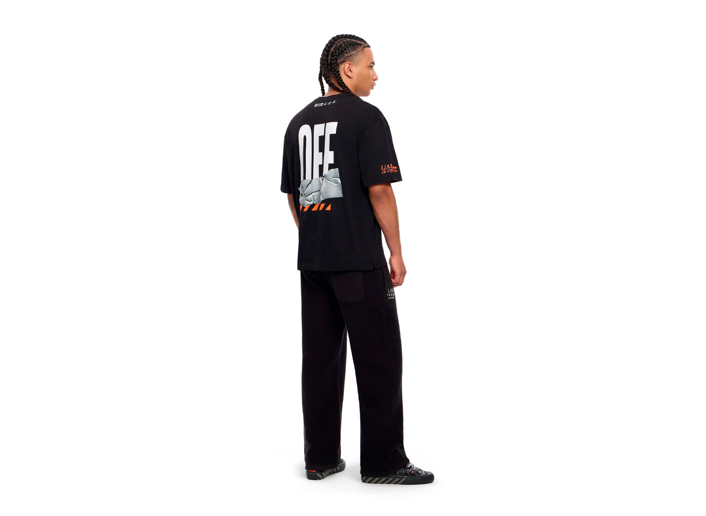 L/AB c/o Off-White™ Off Active Duct Tape Tee in Black - view 4