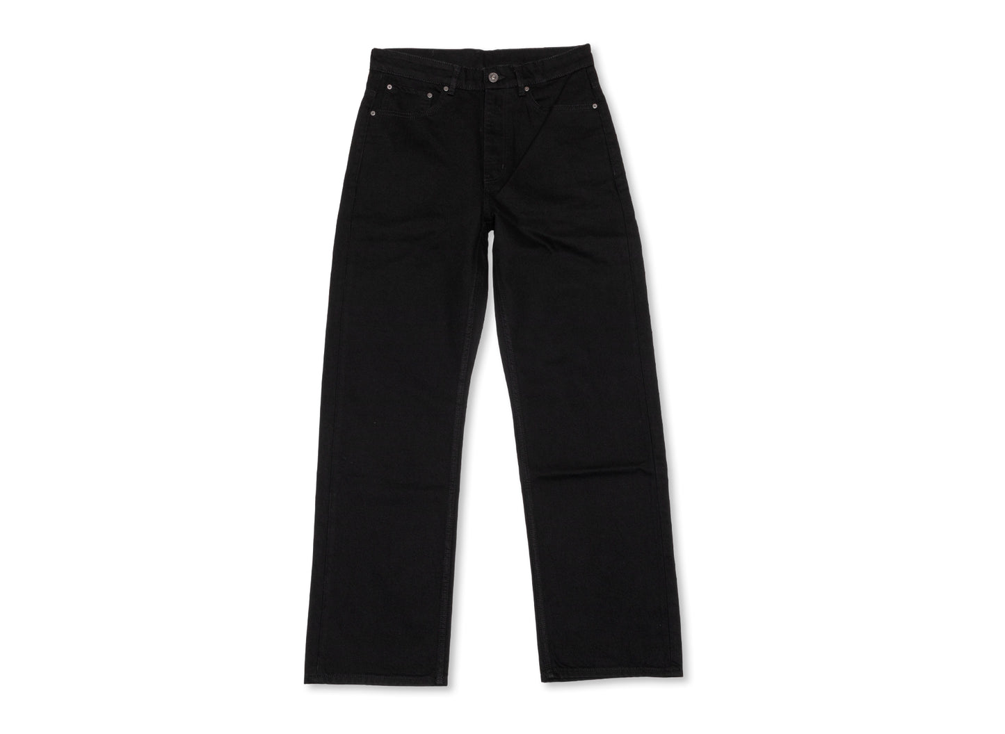 L/AB c/o Off-White™ Straight Fit Piped Denim in Black