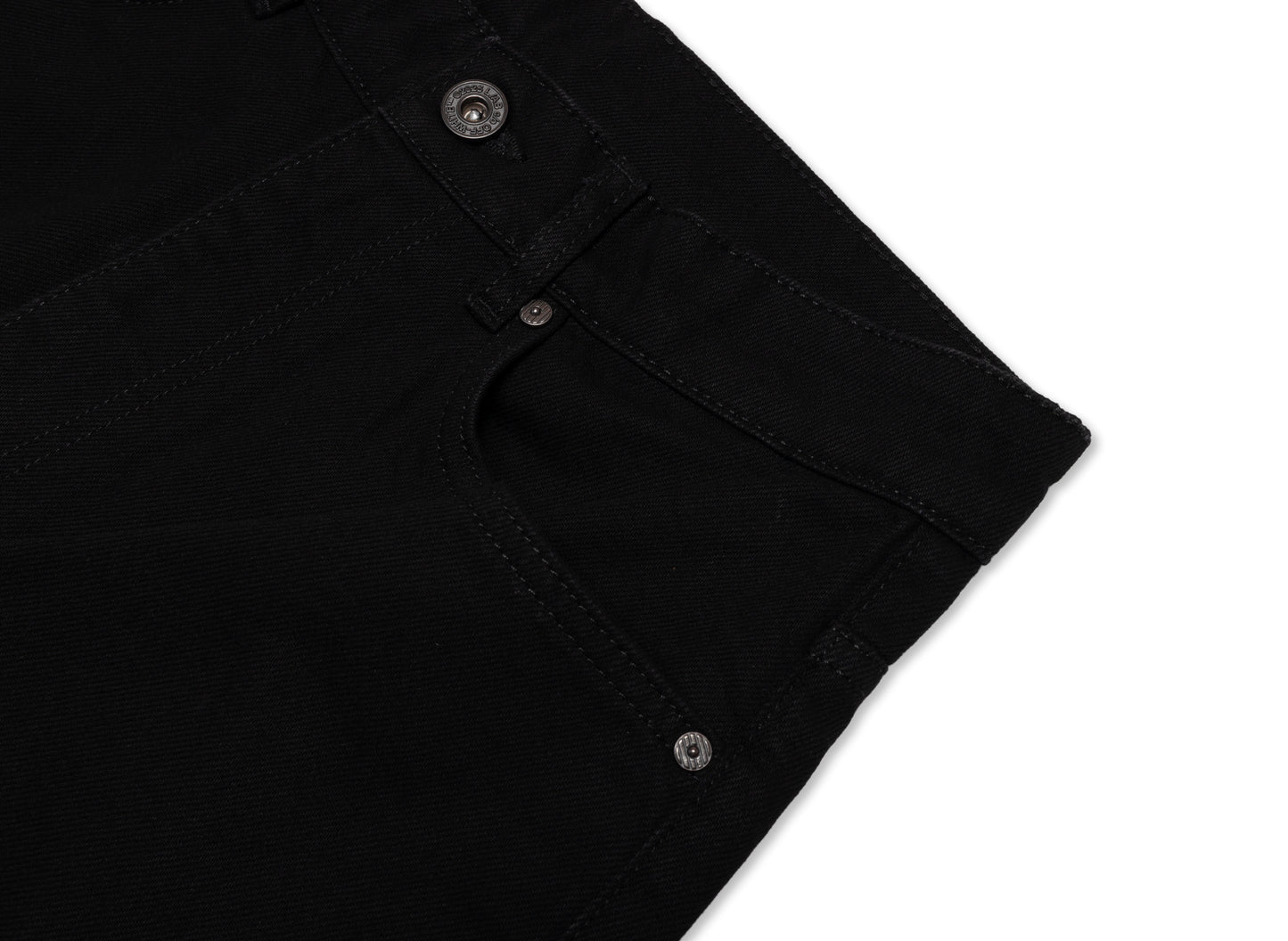 L/AB c/o Off-White™ Straight Fit Piped Denim in Black - view 4