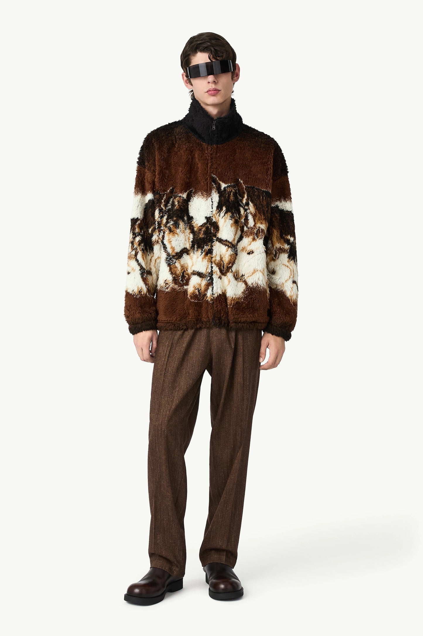MM6 Maison Margiela Horse Portrait Fleece front model view