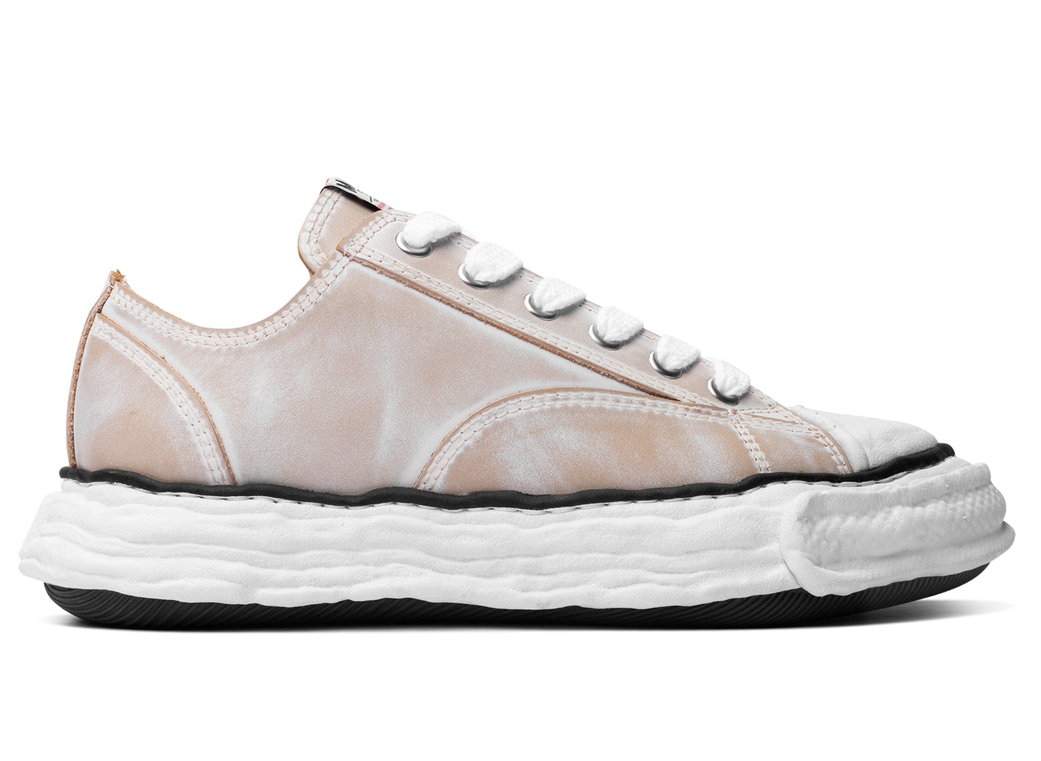 Maison Mihara Yasuhiro "PETERSON23" OG Sole Vintage Leather Effect in White
