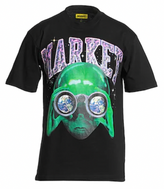 Market Alien Sightseeing T-Shirt in Black