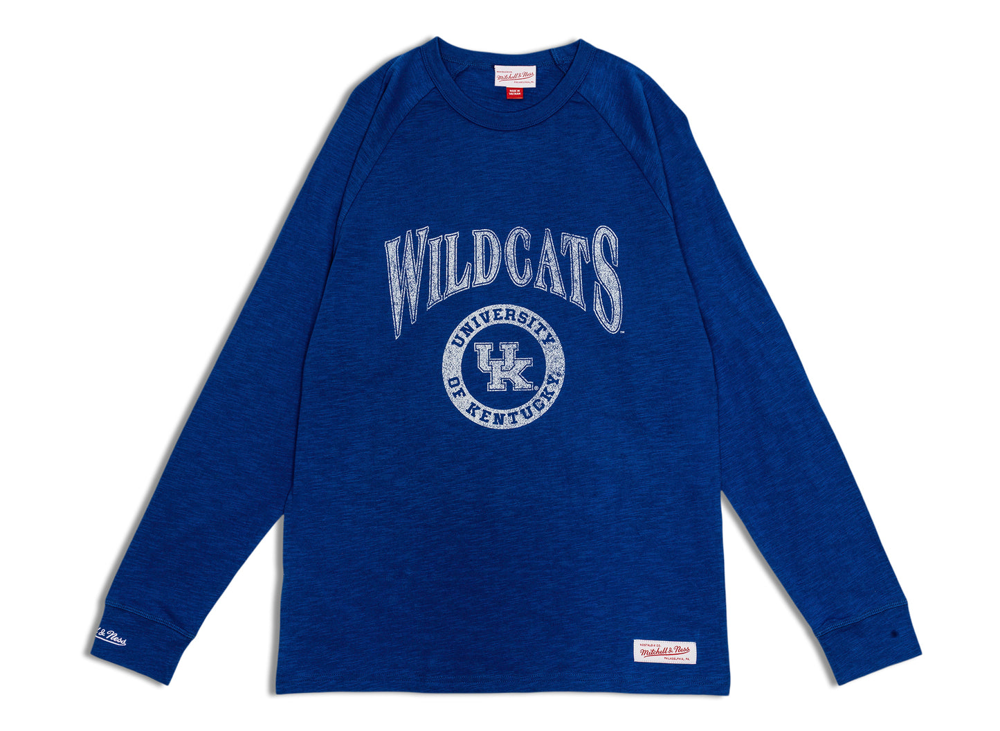 Mitchell & Ness Kentucky Wildcats NCAA Archive Logo L/S Tee