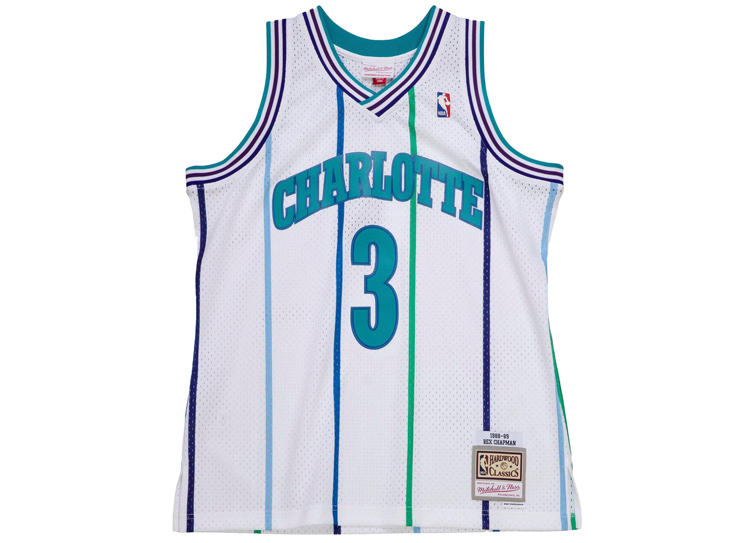 Mitchell & Ness NBA White Jersey Charlotte Hornets 1988 Rex Chapman