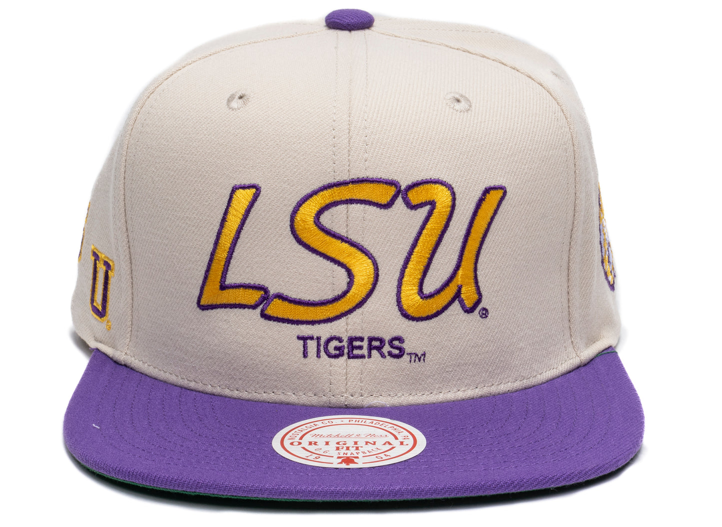 Mitchell & Ness NCAA Just Don Cream LSU Snapback