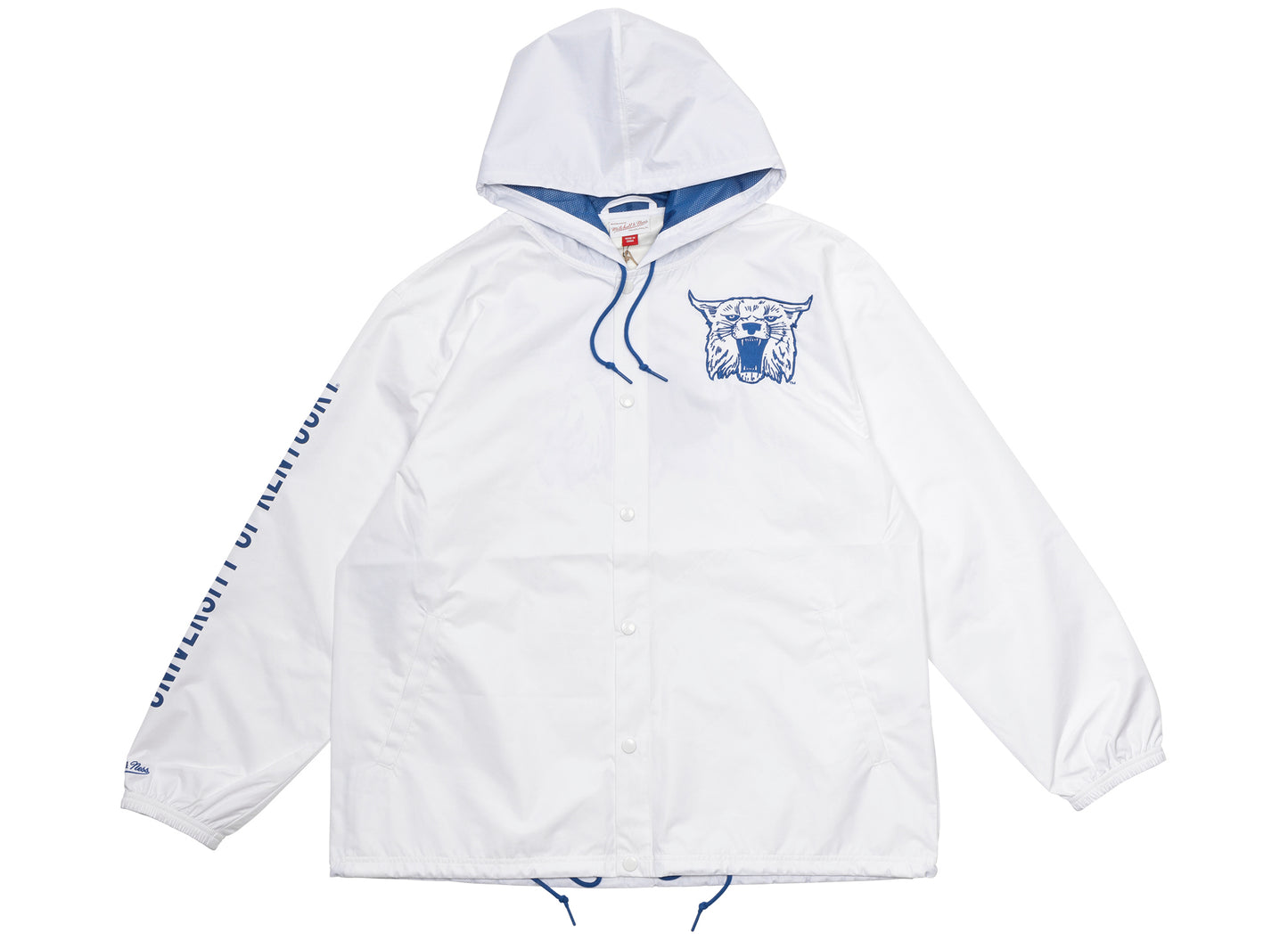 Mitchell & Ness Oneness Kentucky Wildcats Vintage Logo Hooded Coaches Jacket