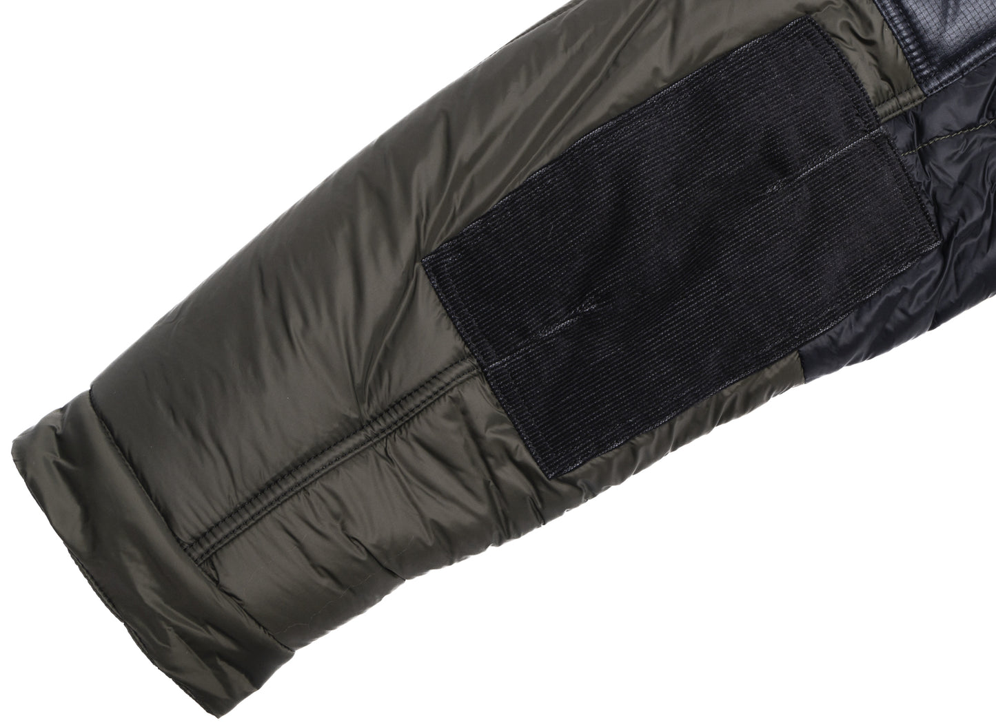 Junya Watanabe MAN x Nanga padded blouson jacket in multi-color, men's outerwear, view 2