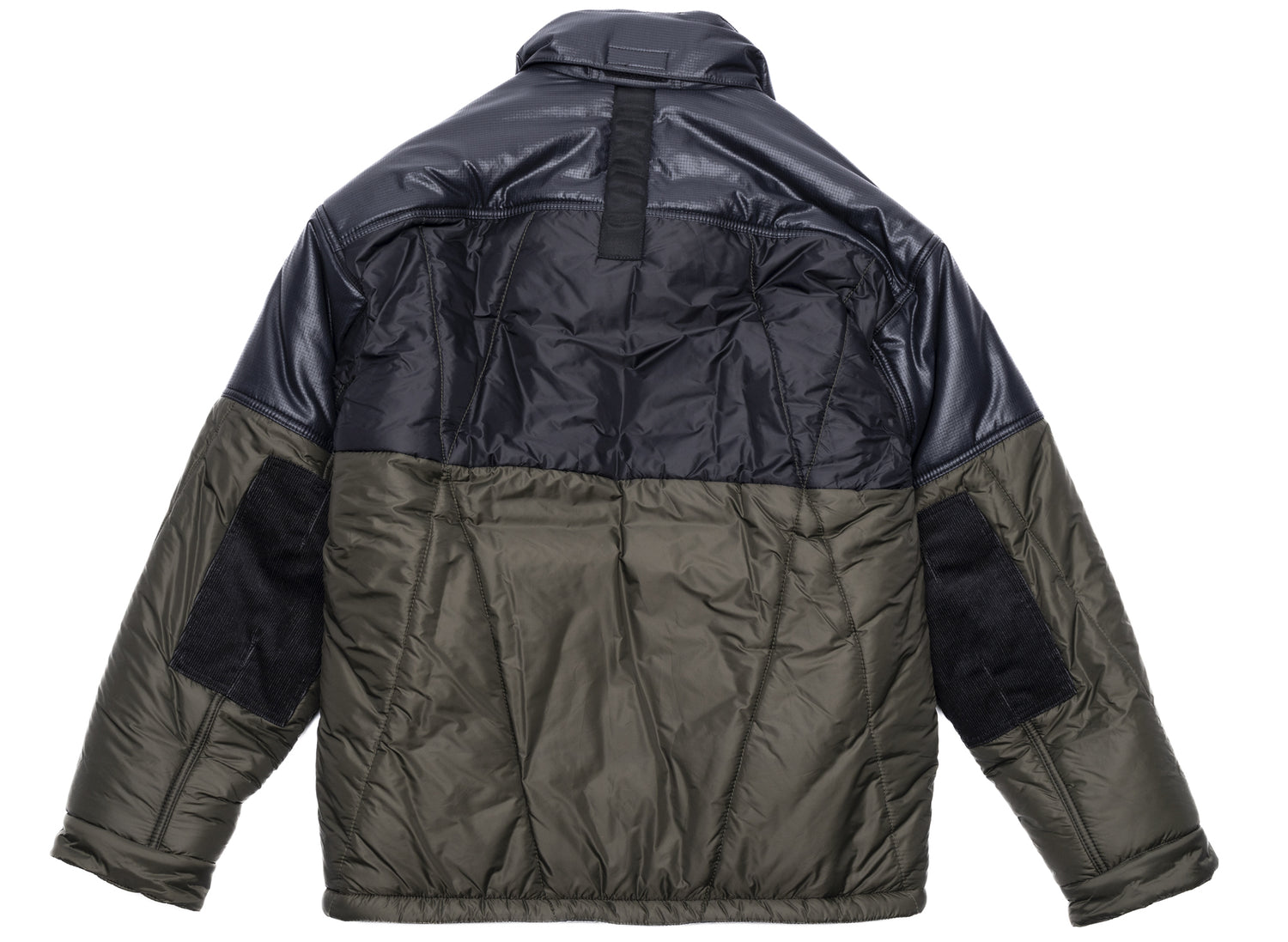 Junya Watanabe MAN x Nanga padded blouson jacket in multi-color, men's outerwear, view 3