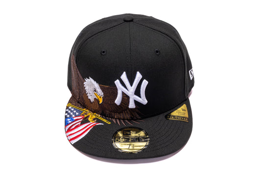 New Era 59Fifty New York Yankees Fitted Hat in Black
