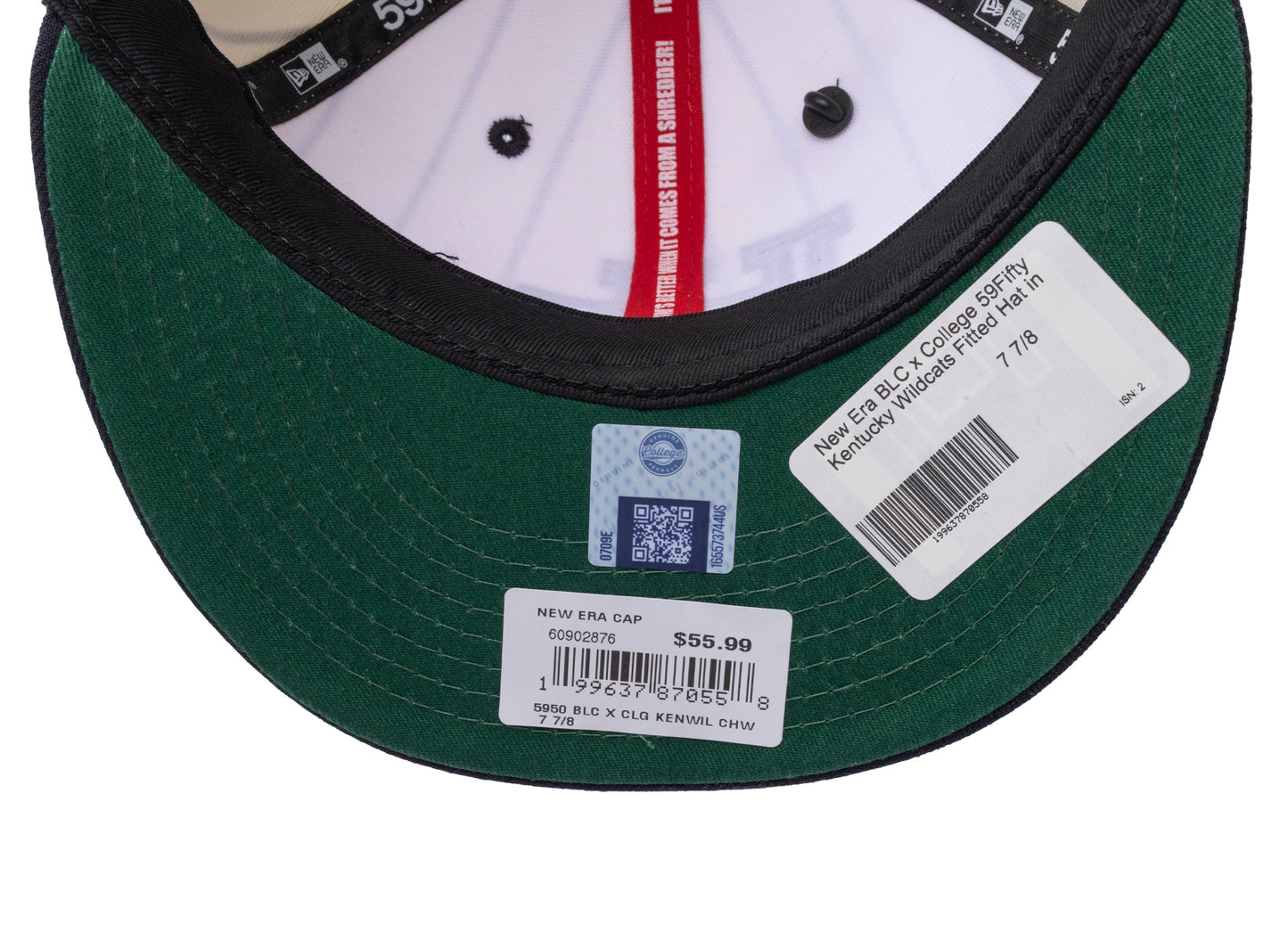 New Era BLC x College 59Fifty Kentucky Wildcats Fitted Hat in White / Blue