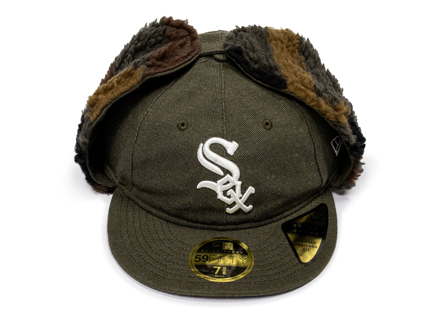 New Era Camo Dog Ear Chicago White Sox Fitted Hat