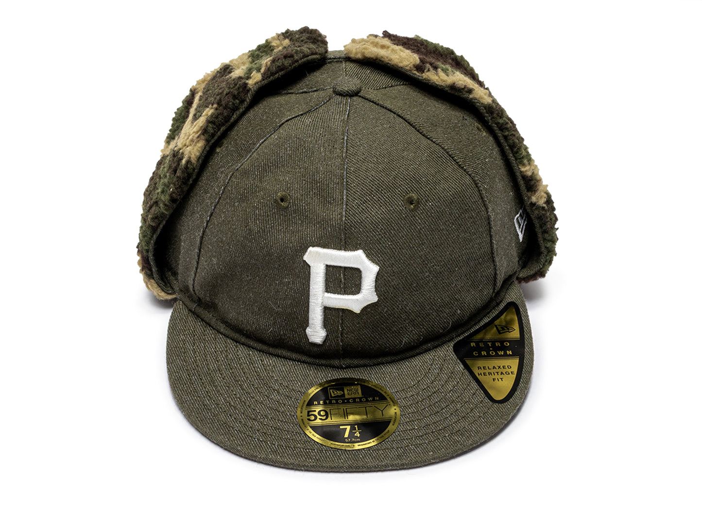 New Era Camo Dog Ear Pittsburgh Pirates Fitted Hat