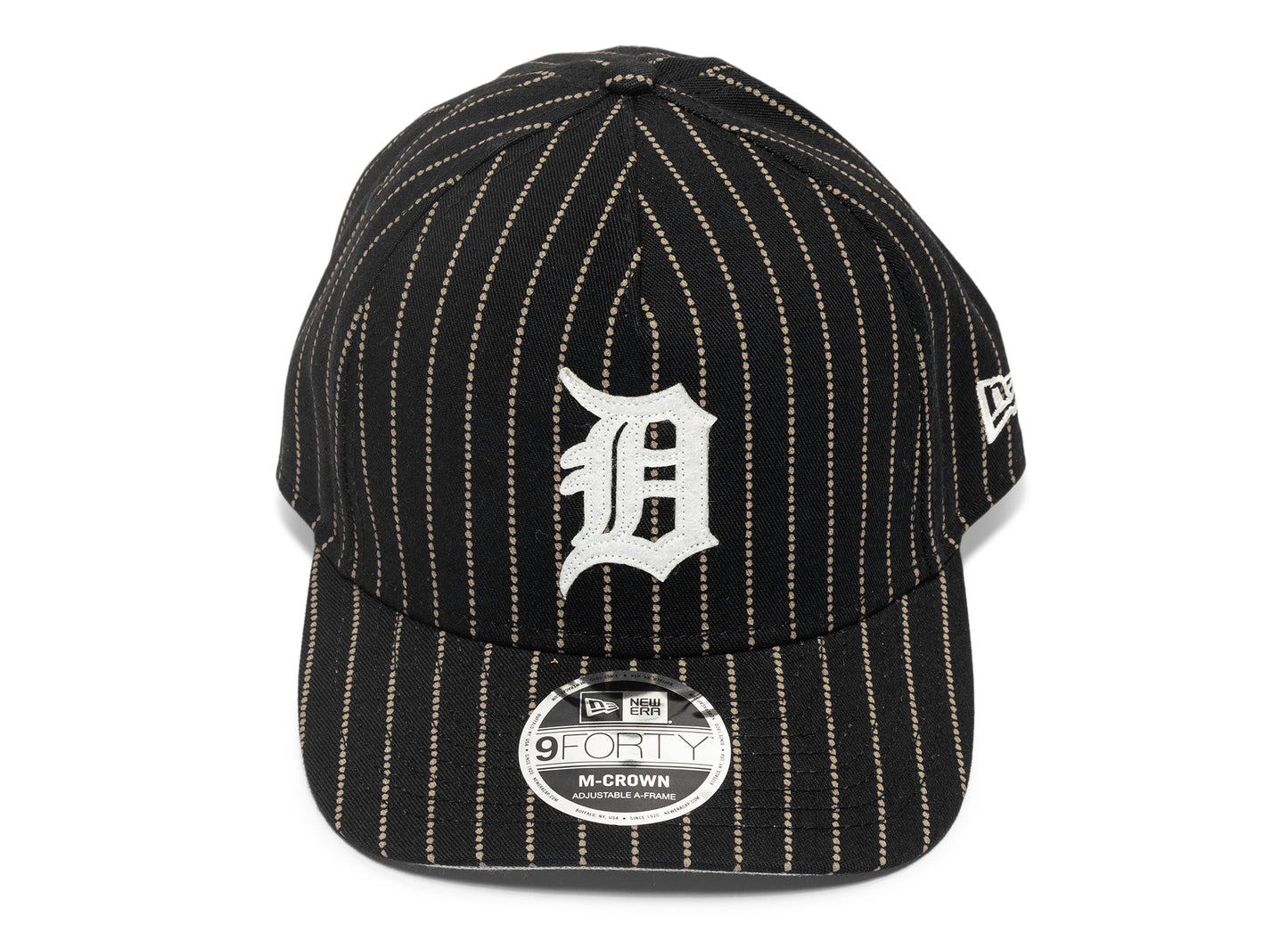 New Era Dotted Pinstripe Detroit Tigers Strapback Hat