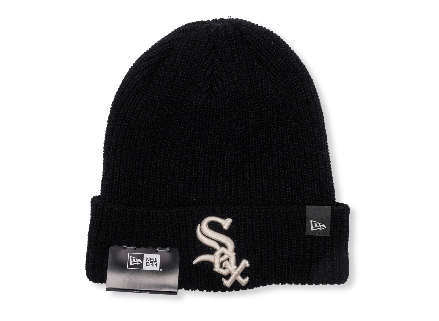 New Era MLB Black Cashmere Knit Chicago White Sox Beanie