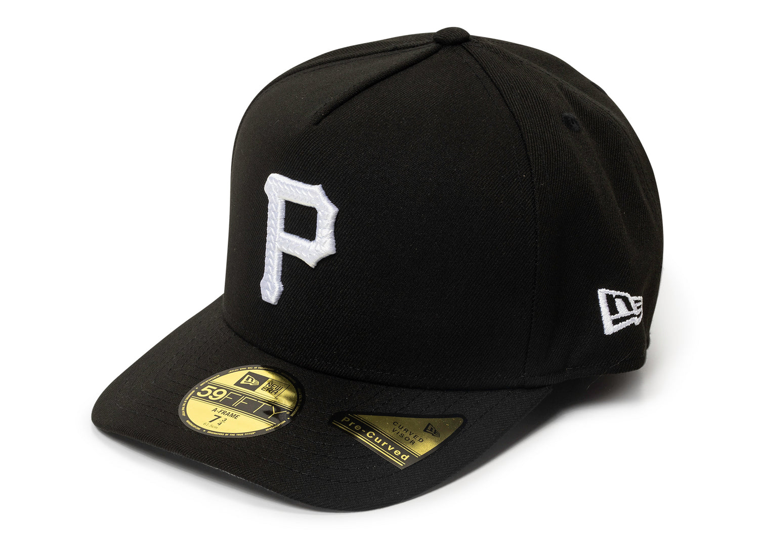 New Era Script Safety Pin Pittsburgh Pirates Fitted Hat v2
